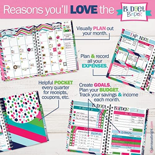 Budget Binder with 1,126 Stickers – Undated Monthly Budget Planner & Financial Workbook – Bill Organizer, Debt & Savings Tracker, Expense Log Book for Women, Household & Small Business - Image 4