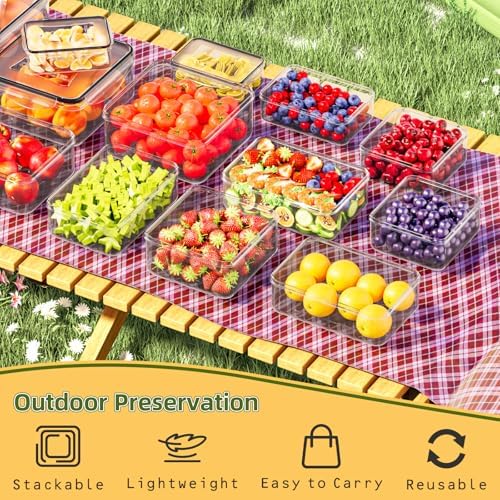 50 PCS Food Storage Containers with Lids Airtight (25 Lids & 25 Containers) - Image 7