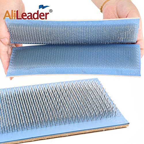 Alileader Hair Holder Drawing Mat For Bulk Hair Extension Professional Hackle Styling Tools Making Lace Wig Tools Drawing Card With Needles 24cm x 9cm - Image 6