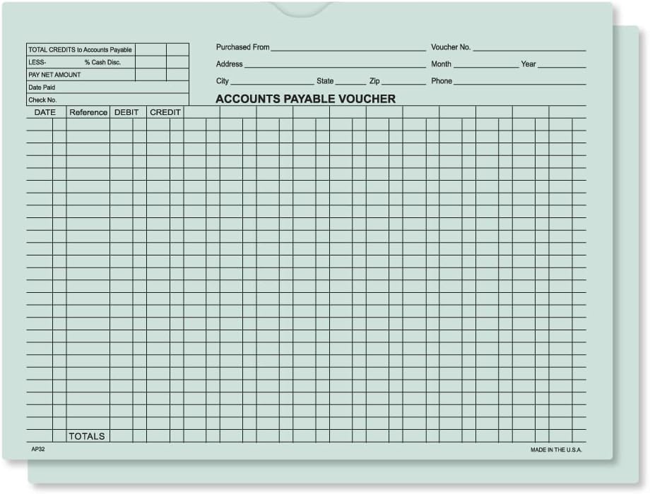 Accounts Payable Voucher 9" x 12" Dealer Deal Jackets Envelopes - Green (Package of 100) by Unknown
