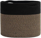 Goodpick Wicker Blanket Basket Living Room, Toy Storage for Playroom, 45L by Goodpick
