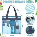 Patelai 12 Pcs Mesh Shower Caddy Bags Bulk, Quick Dry Portable, Multicolor - Image 2