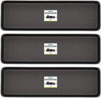 Matace 3 Pack Rubber Extra Large Shoe Tray for Entryway,Long Boot Tray,Slim Boot Mat for Indoor and Outdoor Use,16x55 in, Rectangular (Pack of 3) by MataceCarpet