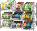 Simple Houseware 3-Tier Stackable Can Organizer Rack Hold 36 Cans, Chrome by SimpleHouseware