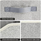 Homsorout Storage Bins for Shelves - Small Trapezoid Closet Shelf Organizer, Fabric Organization Bins with Handles, Storage Baskets for Clothes, Towel, Purse, 6 Pack, Light Gray - Image 5