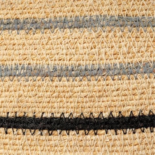 Maklaine Handwoven Natural Seagrass Jute Decorative Basket, 14 in Diameter, Sustainably Harvested, Unique Weaving Patterns, Indoor Use Only, Natural Finish, Artisan Craft for Home Décor Displays - Image 4