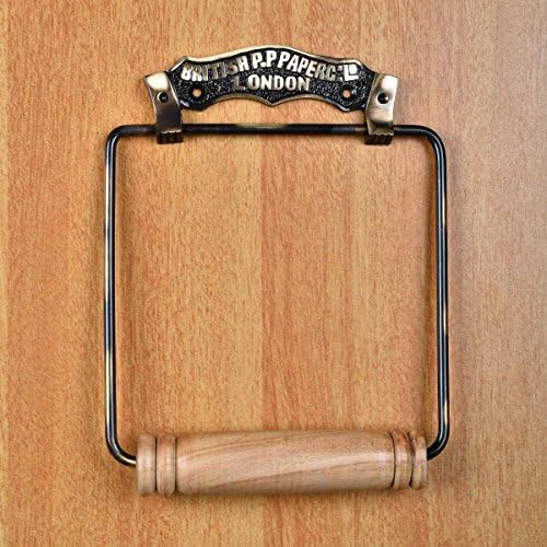 Renovators Supply Manufacturing Toilet Paper Holder Stand Wall Mount 7 in. Brass Toilet Paper Roll Holder with Mounting Hardware - Image 7