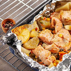 Food Service Aluminum Foil Roll (12 in x 1000 ft) with Sturdy Corrugated Cutter Box - Great for Grill Use, Kitchen Wrap, Foil Wrap, Cooking, Cleaning, Non Stick Tin Foil, Foil Wrapping Paper (8) - Image 5