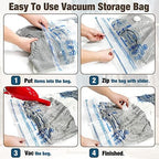 10 Jumbo Vacuum Storage Bags for Bedding, Vacuum Seal Bags for Clothing (Pack of 2) - Image 3