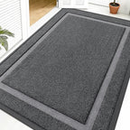 OLANLY Front Door Mat Outside 59x40, All-Season Heavy-Duty Rubber Doormat by OLANLY