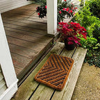 FOOTMATTERS Ninamar Natural Coir Herringbone Door Mat - 24 x 16 inch - Image 6