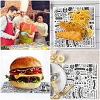 Marspark 400 Pcs Deli Wax Paper Sheets Grease Resistant, White Black - Image 6