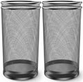 DUNCHATY 4 Pack Metal Mesh Umbrella Stand for Entryway - 19.5 Inch Heavy Duty Iron Umbrella Holder with Seamless Bottom - Freestanding Indoor Organizer Rack for Walking Canes and Bats, Black by DUNCHATY