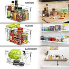 Sorbus Fridge Organizers and Storage, Clear Plastic Bins (Large, 2 Pack) - Image 6