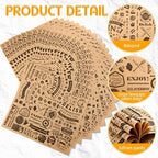 Marspark 400 Pcs Deli Wax Paper Sheets Grease Resistant, Brown Black - Image 3