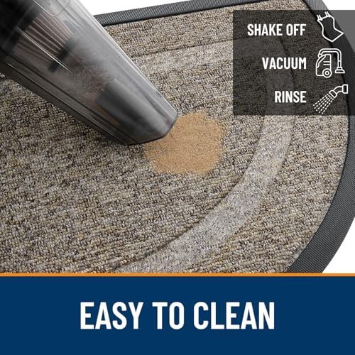 OLANLY Half Circle Front Door Mat Outside 71x23 All-Season Rubber Doormat - Image 5