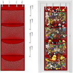 Honeyera Storage for Stuffed Animal - Over Door Organizer for Stuffies, Baby Accessories, and Toy Plush organizer/Easy Installation with Breathable Hanging Storage Pockets (SuperHero Red) by Honeyera