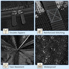 12 Pack Heavy Duty Waterproof Moving Bags, Foldable Totes - Image 4