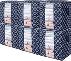 Storage Bags 6 Pack 100L Clothes Organization and Storage Containers by WiseLife