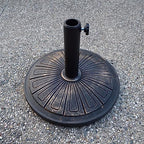 Oakland Living Antique Bronze 28 lb Round Plastic and Concrete Patio Umbrella Base by Oakland+Living