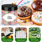PeacePeo 6 OZ Plastic Jars with Lids,48 Pcs Round Containers for Slime - Image 3