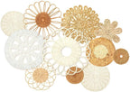 Tatuo 11 Pcs Boho Wall Basket Decor Woven Wall Hanging Art, Novel - Image 2