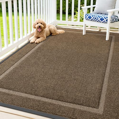 OLANLY Front Door Mat Outside 71x47, All-Season Heavy-Duty Rubber Doormat by OLANLY