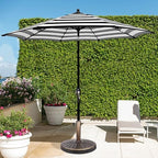Blissun 26.5 lbs Outdoor Living Heavy Duty Round Antiqued Patio Umbrella Base, Bronze - Image 5