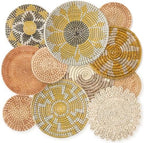 Tatuo 11 Pcs Boho Wall Basket Decor Woven Wall Hanging Art, Lively by Tatuo