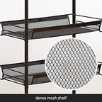 JANE EYRE Rolling Utility Storage Rack Cart on Wheels, Trolley Carft cart, Multi-Purpose Organizer Shelf (Black, 4 Tier)… - Image 5