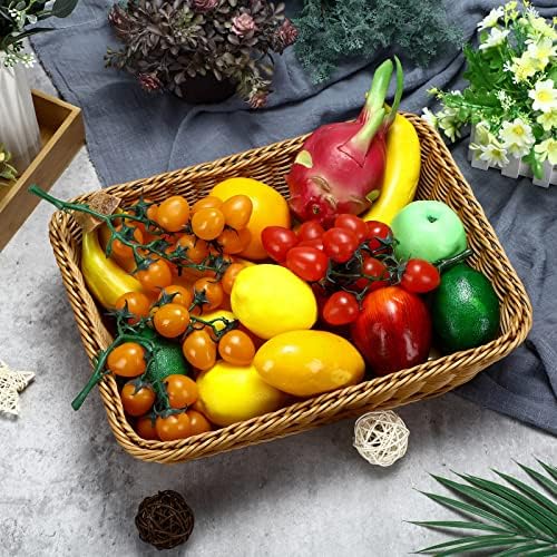 Eccliy 6 Pack Wicker Bread Baskets Woven Serving Basket, 15.8 Inch - Image 5
