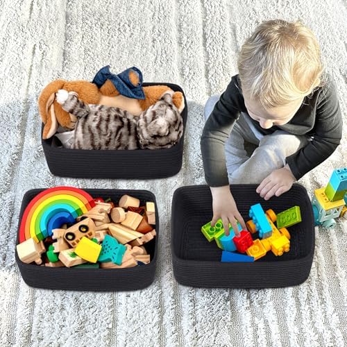 Goodpick 3-Pack Boo Storage Baskets for Closet Organizing, 11 x 7 x 4.5 in - Image 4