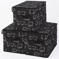 Stackable Clothes Storage Bins with Lids 3 Pack. by BestSellers