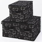 Stackable Clothes Storage Bins with Lids 3 Pack. by BestSellers