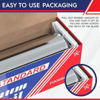 12"x1000 Aluminum Foil Roll | Ideal for Grilling, Baking, & Food Storage | Durable, Versatile for Home & Professional Use | Premium Quality, Commercial Grade, w/Easy Tear Dispenser Box (Pack of 4) - Image 3