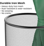 19.5" H Mesh Umbrella Stand - Ventilated Mesh Umbrella Holder for Entryway - Extra Capacity Storage for Umbrellas Canes & More - Freestanding Indoor Organizer 10.4" L x 10.4" W x 19.5" H - 2P Black - Image 2