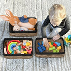 Goodpick 3Pack Wicker Storage Baskets for Closet, 11 x 7 x 4.5 - Image 4