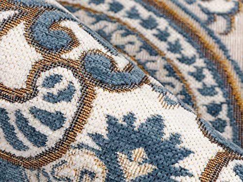CHICHIC 36 x 24 Inch GrayBlue Indoor Door Mat for Home Entrance, Front Door Mat Indoor Inside Outdoor Outside Entryway Rugs Welcome Mat Anti-Slip Rubber Back Low Profile - Image 4
