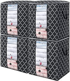 Storage Bags 4 Pack 100L Clothes Organization and Storage Containers by WiseLife