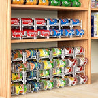 Simple Houseware 2-Pack Stackable Beverage Soda Can Dispenser Rack, White - Image 6
