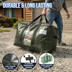 TAILI 4 Pack Green Extra Large Moving Bags,Storage Bag with Visible Window - Image 3