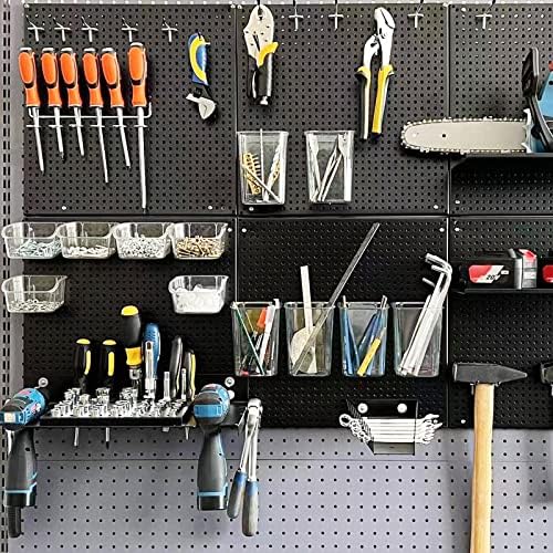 248PCS Pegboard Accessories Organizer Kit,1/8 and 1/4 inch Pegboard Hooks Assortment, Pegboard Bins, Metal Hooks for Hanging Storage (Transparent) - Image 6