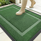 OLANLY Front Door Mat Outside 35x23, All-Season Heavy-Duty Rubber Doormat by OLANLY
