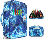 YOUSHARES Color Pencil Case 300 Slots - Oxford Colored Pencil Case with Zipper Holds 300 Colored Pencils or 200 Gel Pens for Prismacolor Colored Pencils & Gel Pen (Quicksand Blue) by YOUSHARES