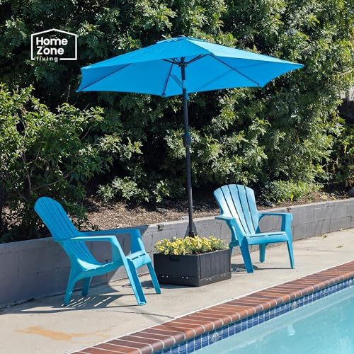 Home Zone Living 119lbs 21" Square Heavy Duty Planter Umbrella Base, 11 Ft - Image 6