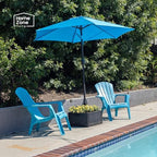 Home Zone Living 119lbs 21" Square Heavy Duty Planter Umbrella Base, 11 Ft - Image 6