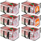 RoomHacks Moving Bags, Heavy Duty Large Storage Bags, 125L, 6 Pack, Clear by RoomHacks