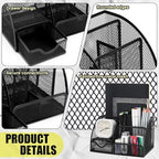13-in-1 Office Desk Organizer Set for Back to School Supplies Accessories - Image 6