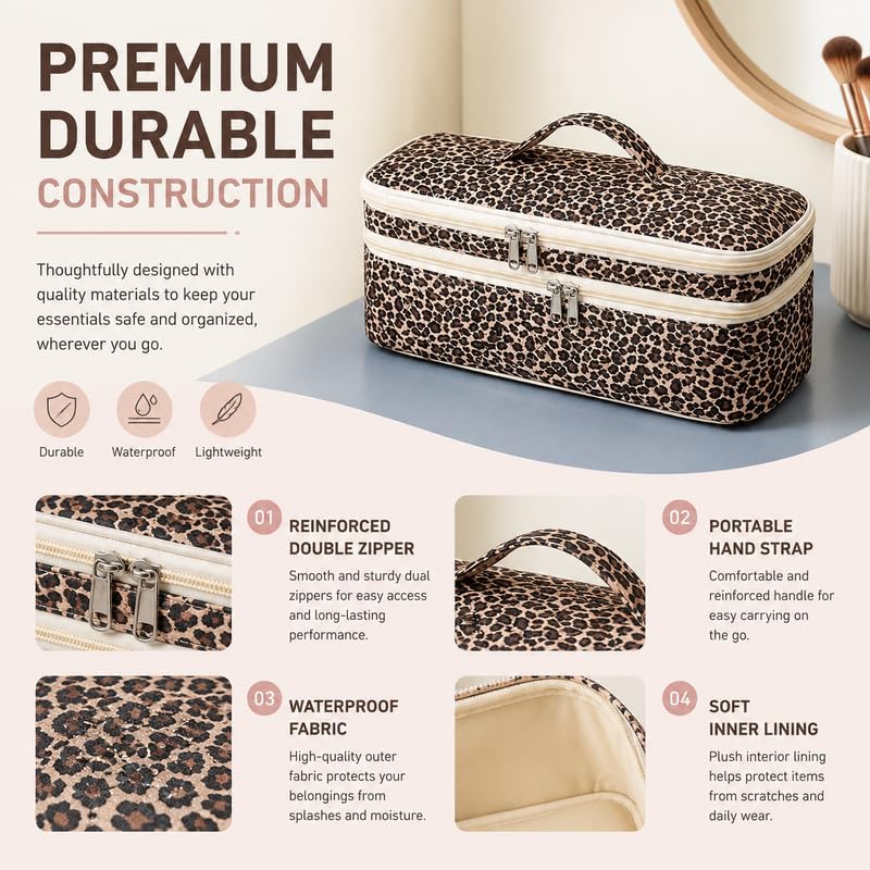 Hair Tool Travel Bag, Leopard - Image 4
