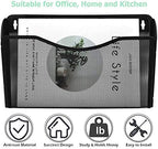 EASEPRES 6 Single Pocket Mesh Hanging File Organizer, Vertical Wall Mounted Magazine File Holder, Mount Basket Mail Paper Document Folder Organizing for Office, Home and School, Black - Image 5